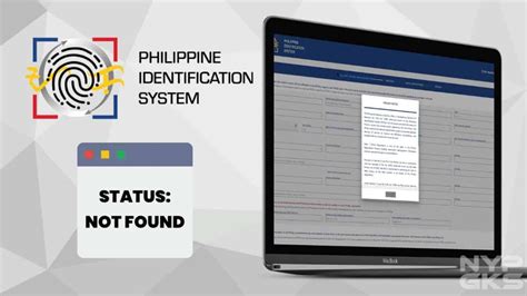 PhilSys National ID Status Not Found: What does it .
